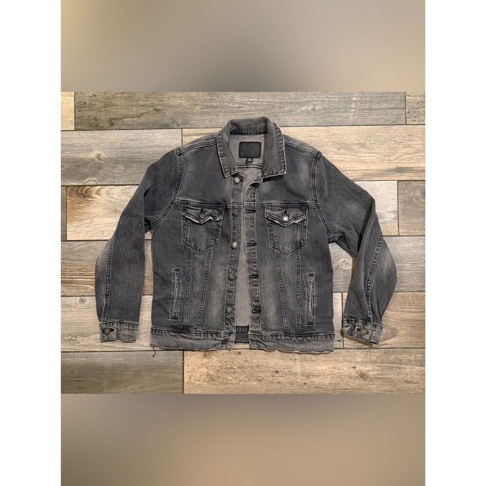 Lucky Brand Black Washed Denim Jacket